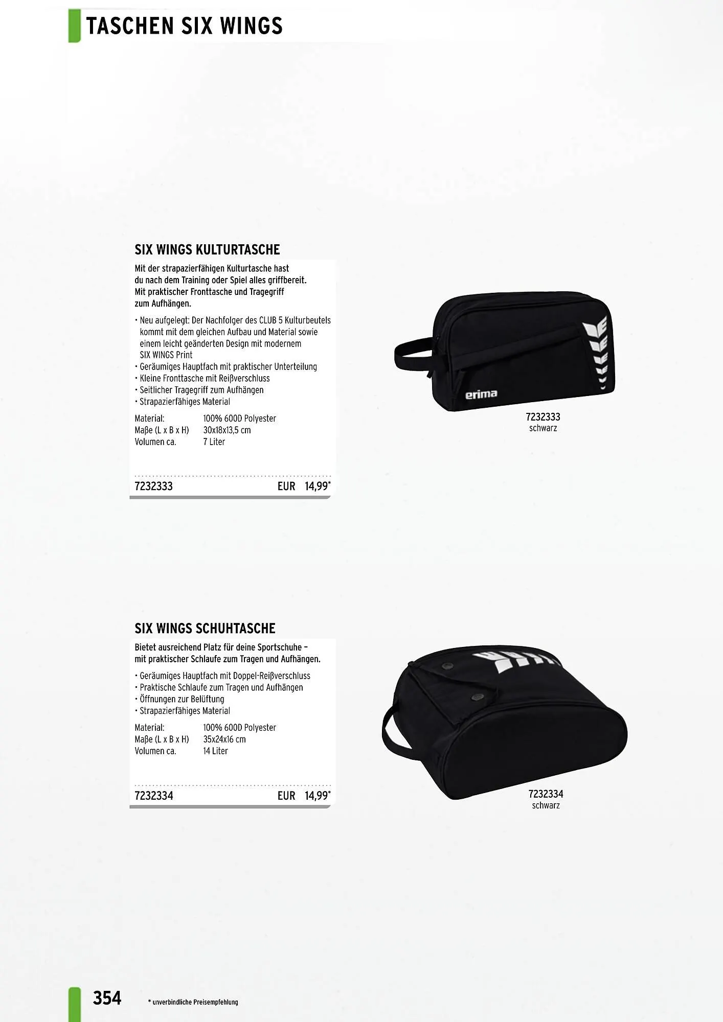 ERIMA Flugblatt von 2. Jänner bis 31. Dezember 2024 - Flugblätt seite 354