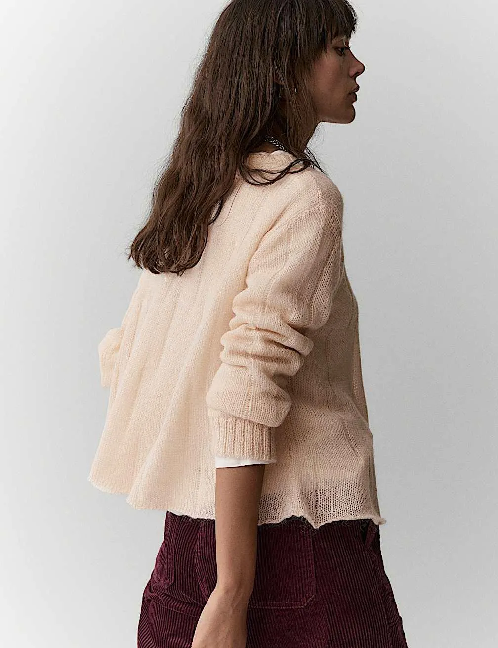 Bequemer Feinstrickpullover mit Mohairanteil