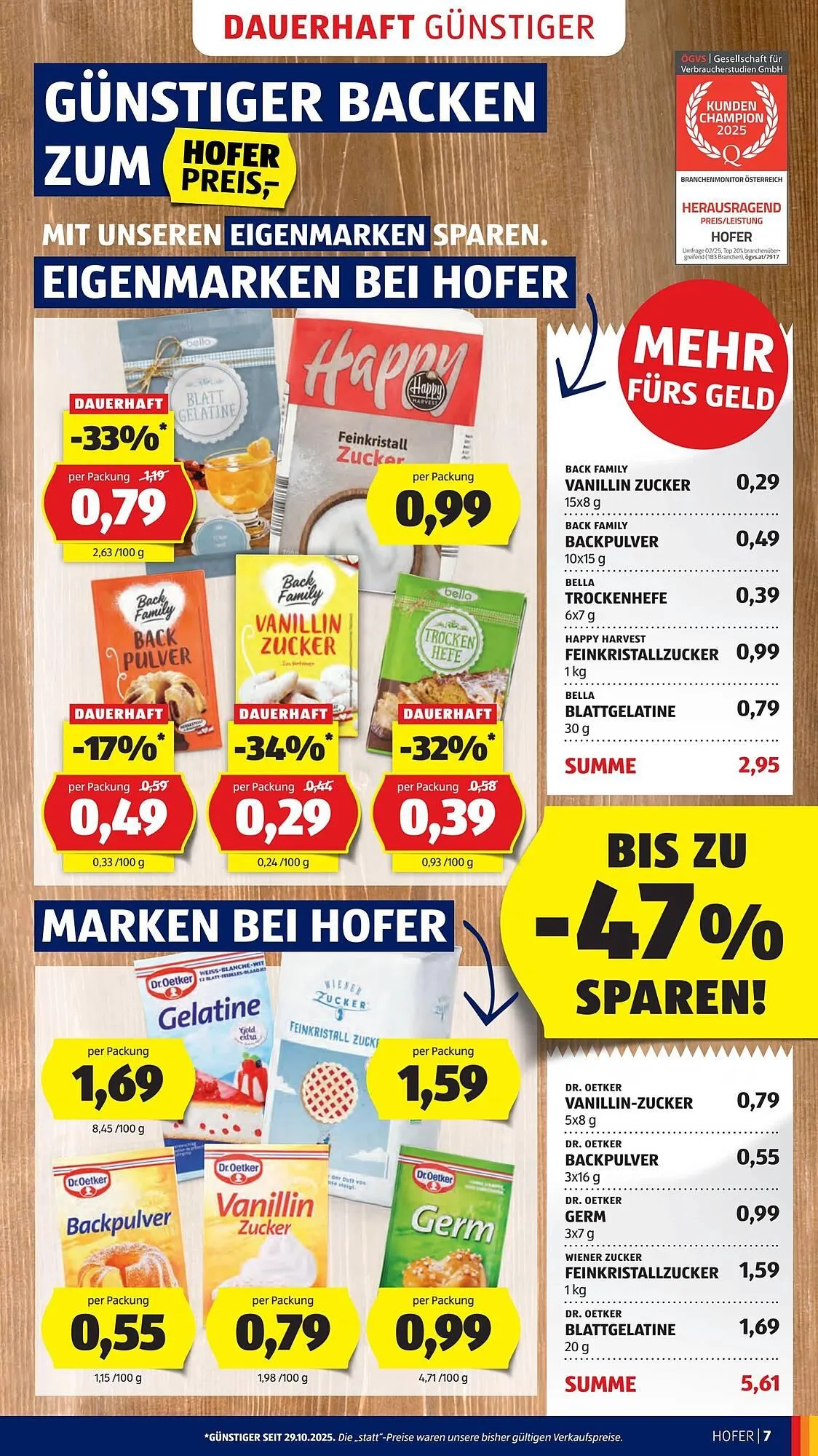 Hofer Flugblatt von 30. Oktober bis 6. November 2025 - Flugblätt seite 9