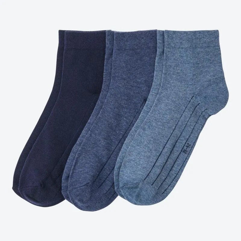 Herren-Kurzschaft-Socken, 3er-Pack