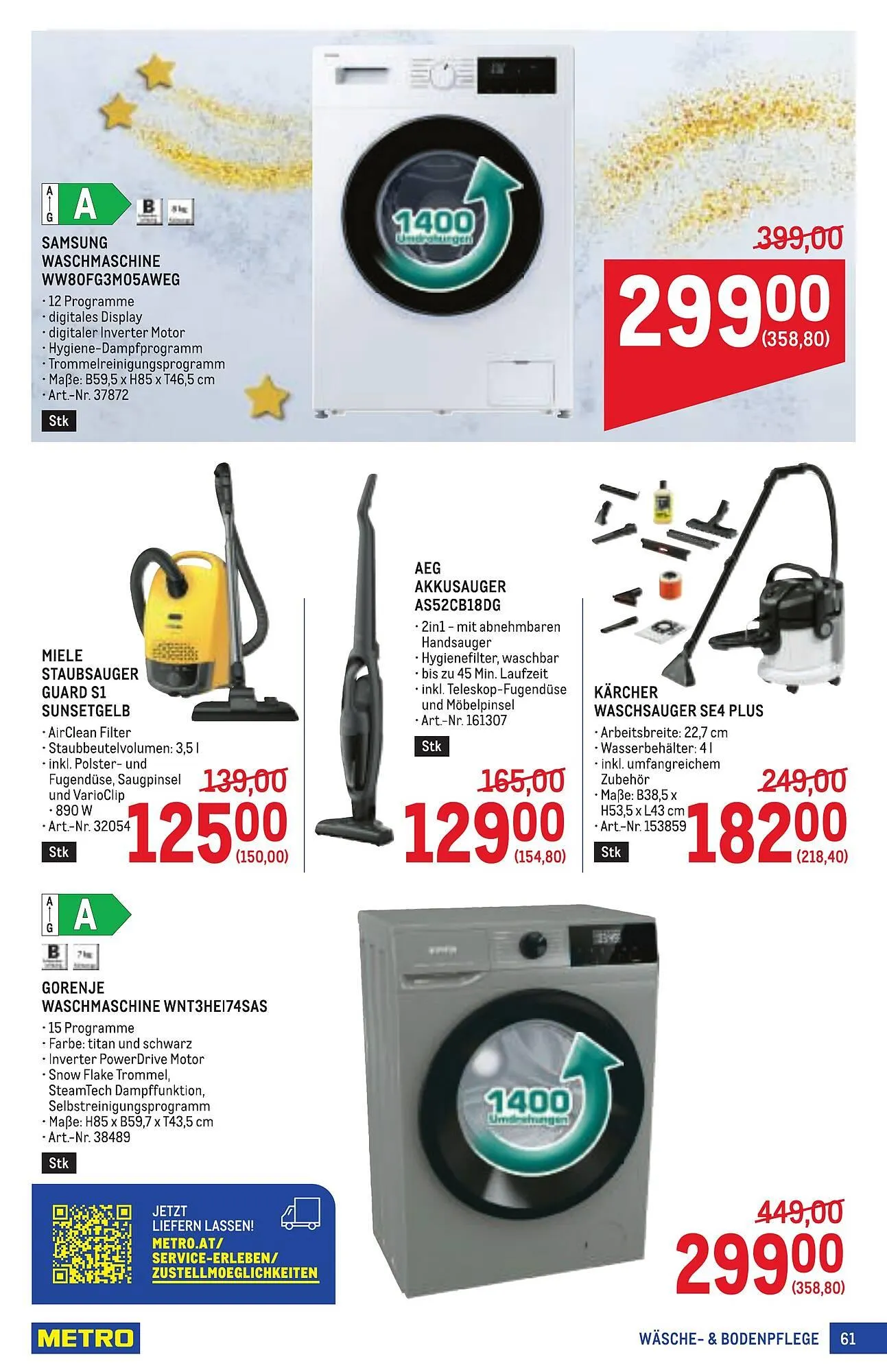 Metro Flugblatt von 11. Dezember bis 7. Jänner 2026 - Flugblätt seite  61