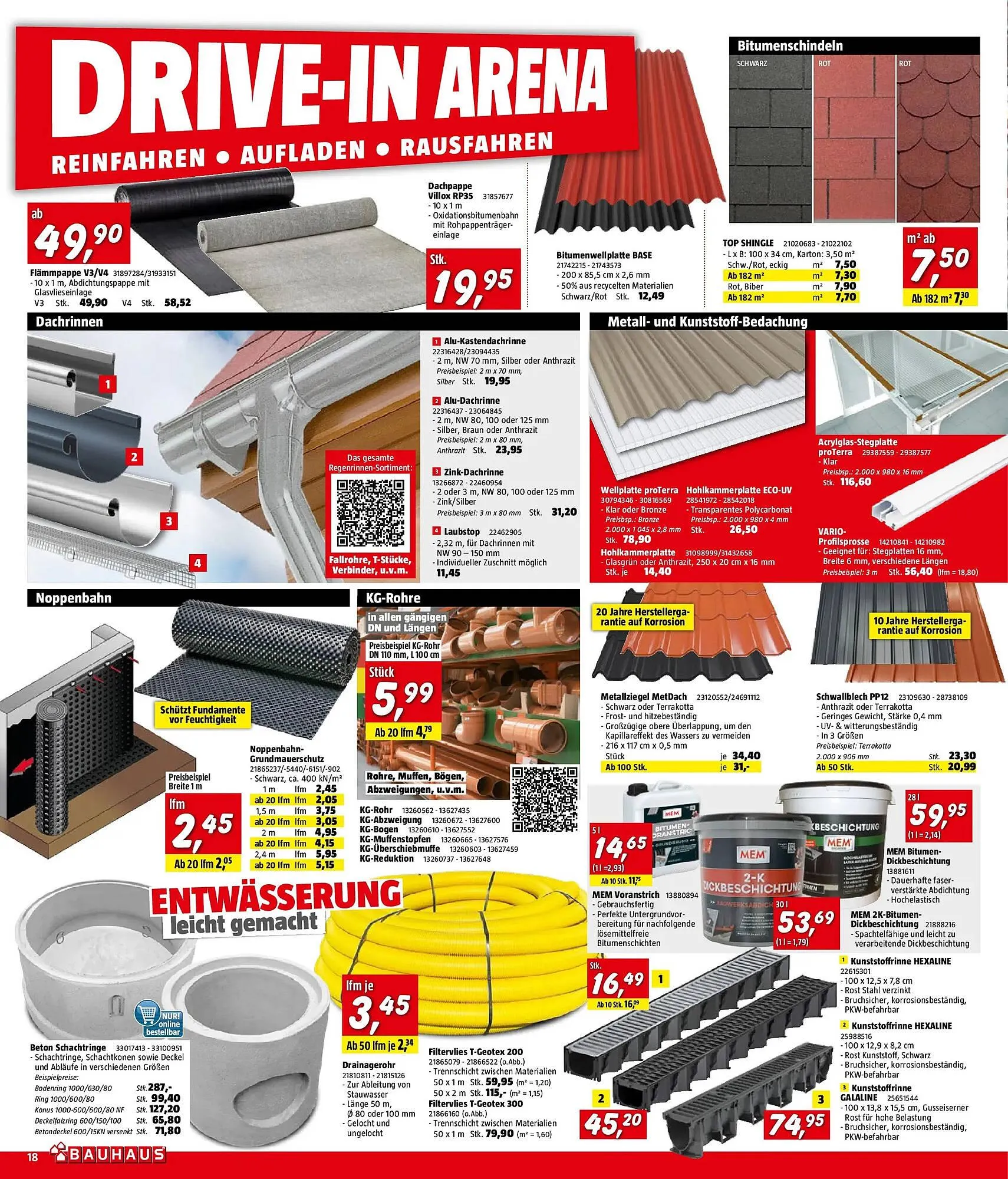 Bauhaus Flugblatt von 1. April bis 21. April 2026 - Flugblätt seite  18