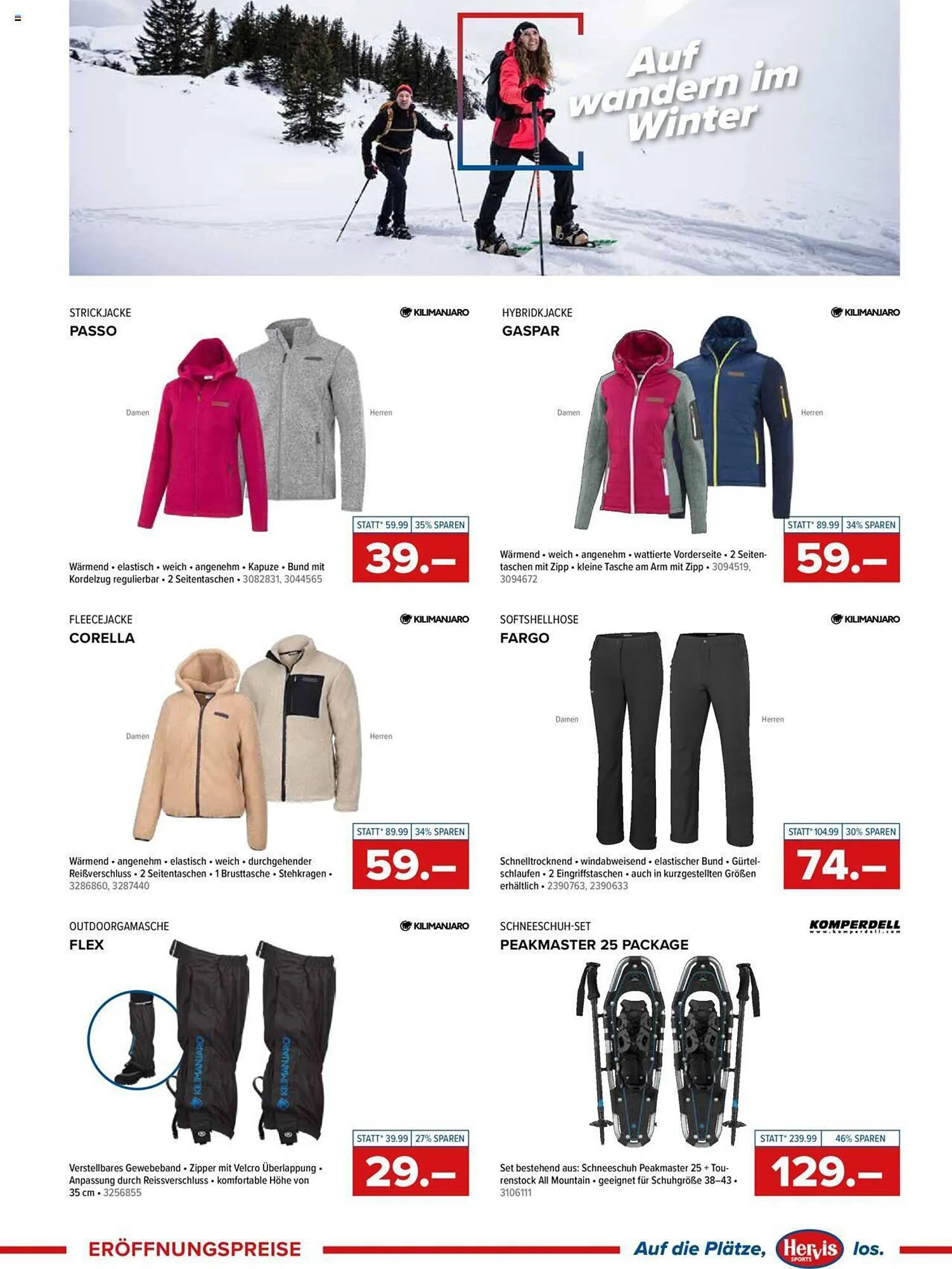 Hervis Flugblatt von 9. November bis 11. November 2023 - Flugblätt seite  13