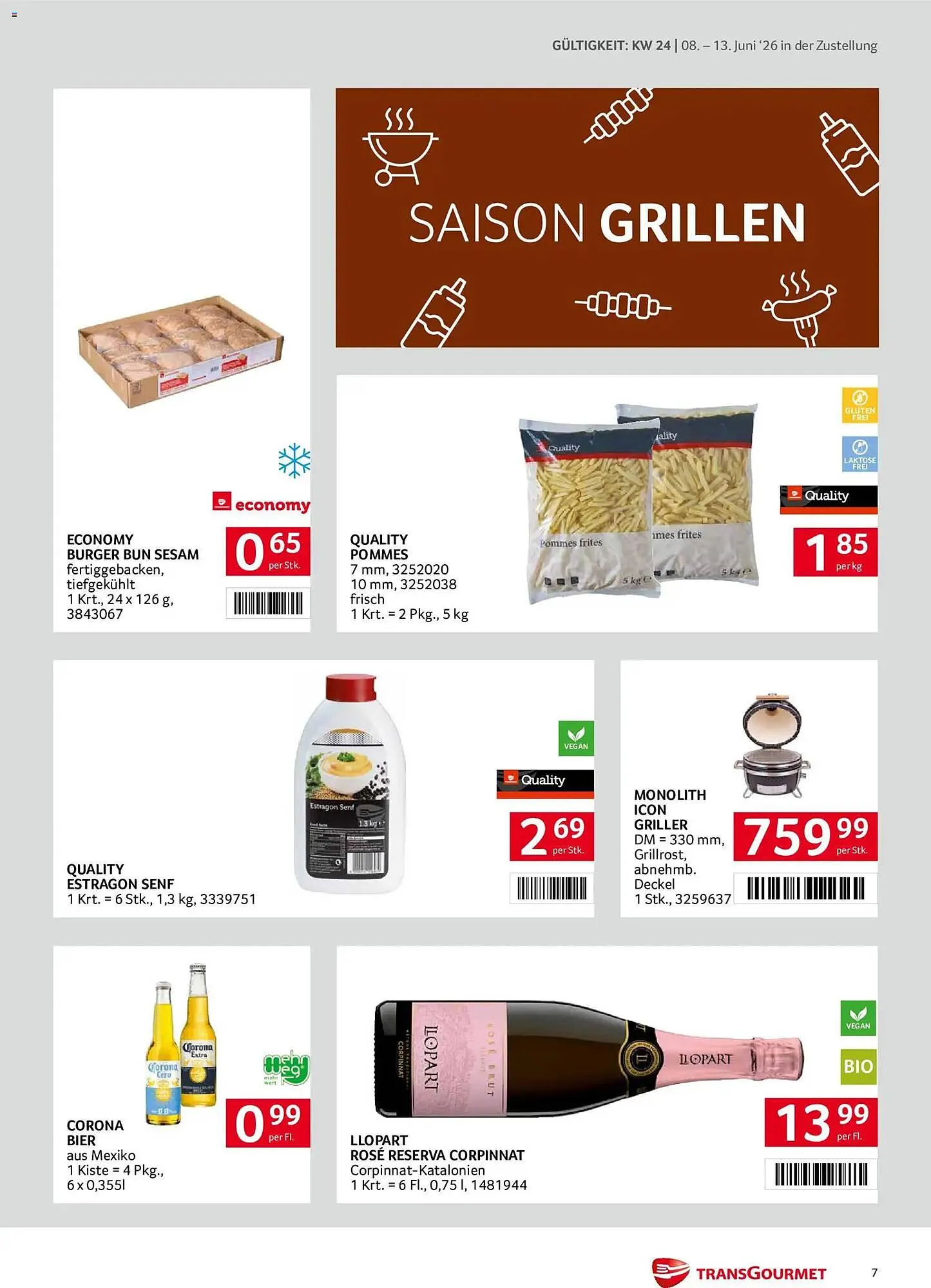 Transgourmet Flugblatt von 8. Juni bis 13. Juni 2026 - Flugblätt seite  7
