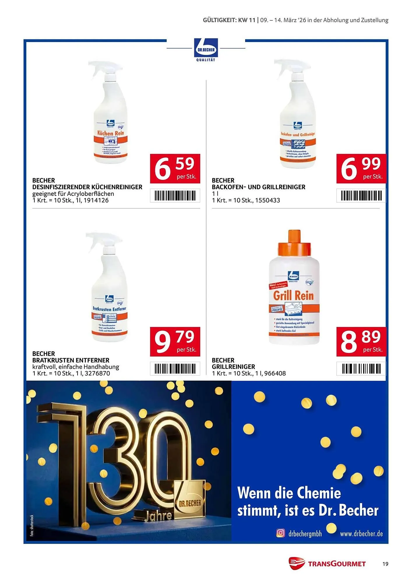 Transgourmet Flugblatt von 9. März bis 15. März 2026 - Flugblätt seite 19