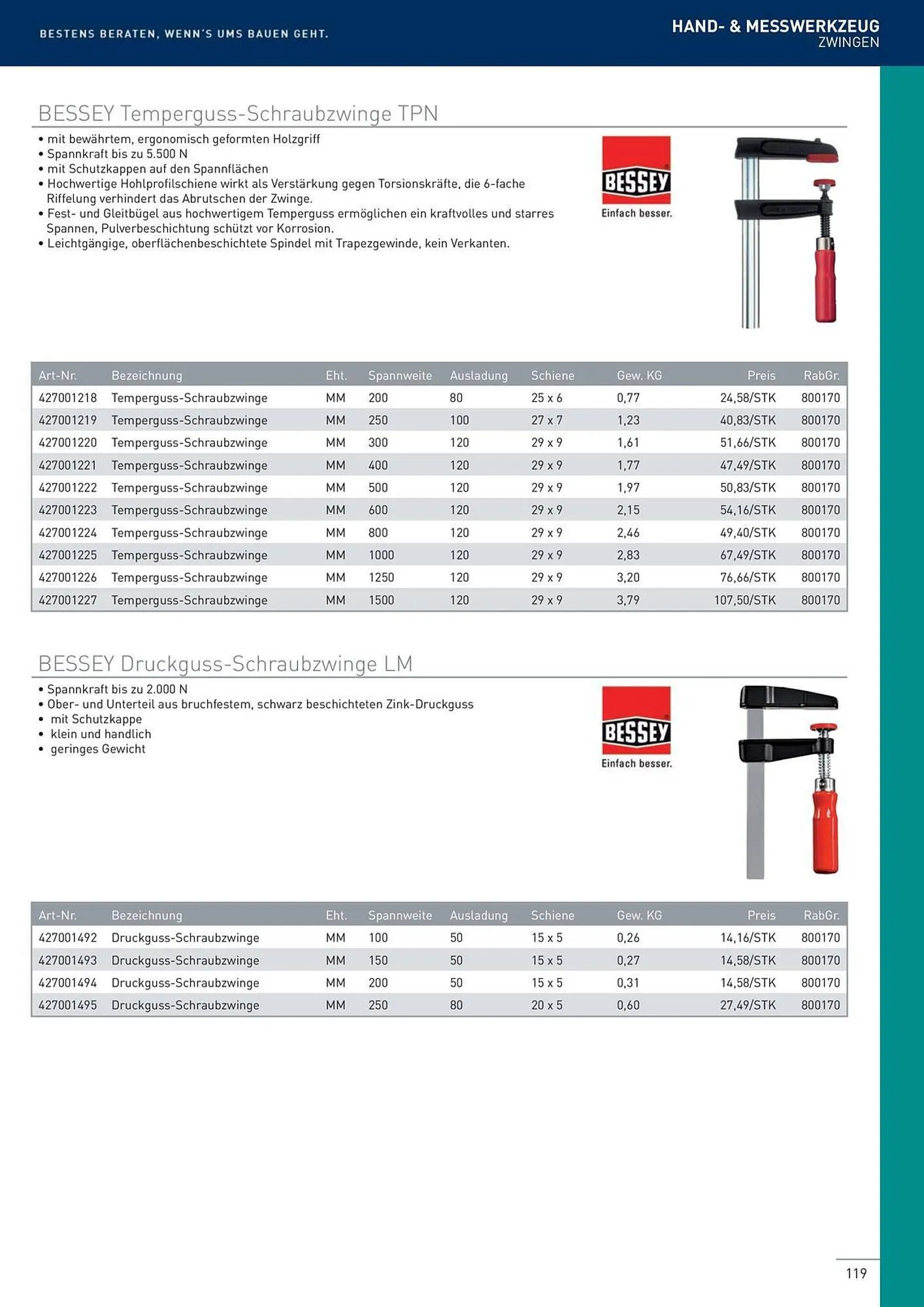 Würth Flugblatt von 22. Februar bis 31. Dezember 2024 - Flugblätt seite  119