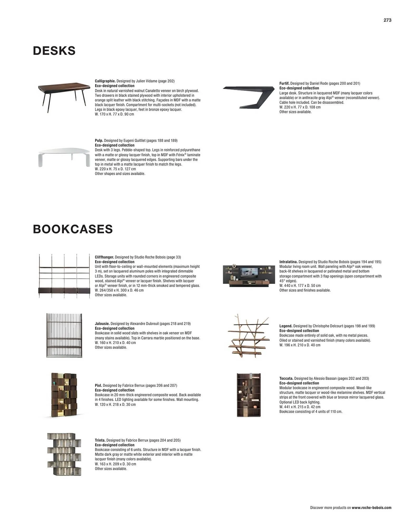 Roche Bobois Flugblatt von 9. Jänner bis 6. Jänner 2026 - Flugblätt seite  275