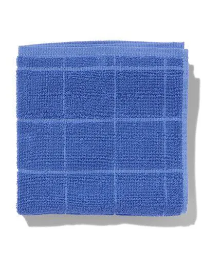 keukendoek 50x50 katoen blauw
