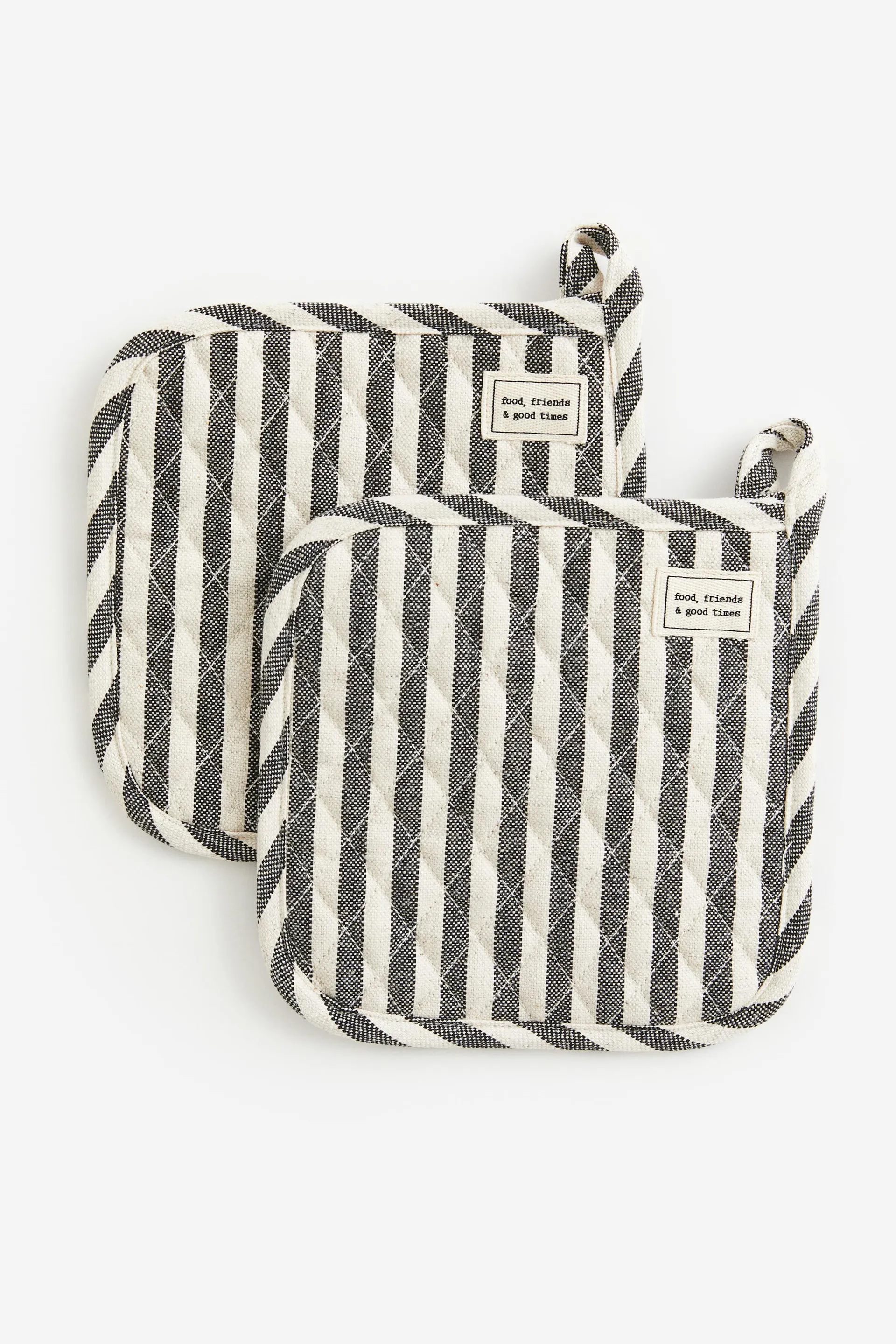 2er-Pack Gestreifte Topflappen