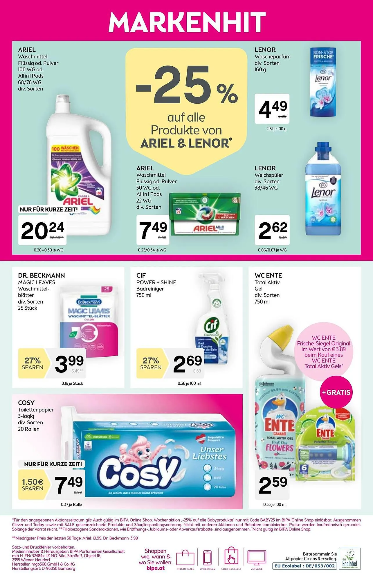 Bipa Flugblatt von 23. August bis 6. September 2023 - Flugblätt seite 10