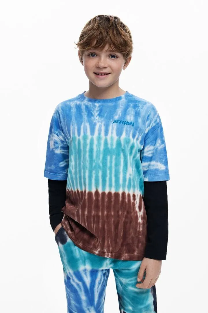 Tie-Dye-Overlay-Effekt T-Shirt