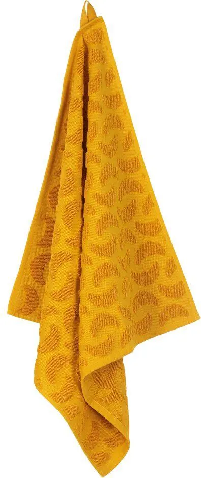 keukendoek - 50 x 50 - katoen - okergeel croissant