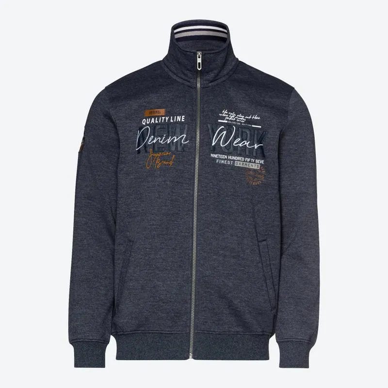 Herren-Sweatjacke mit Stickereien