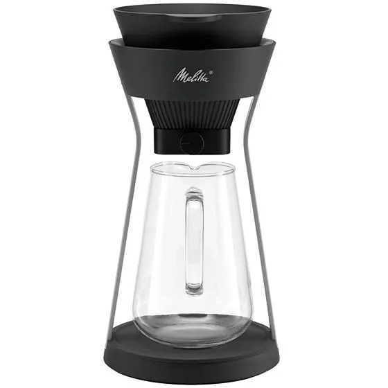 Melitta® AMANO Kaffeebereiter, schwarz-silber