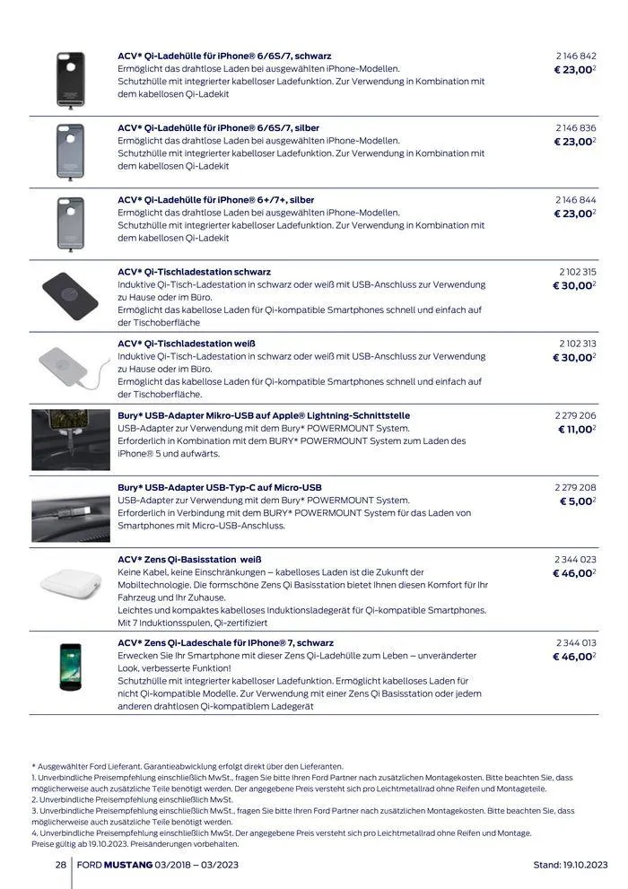 FORD MUSTANG von 2. November bis 2. November 2024 - Flugblätt seite  28