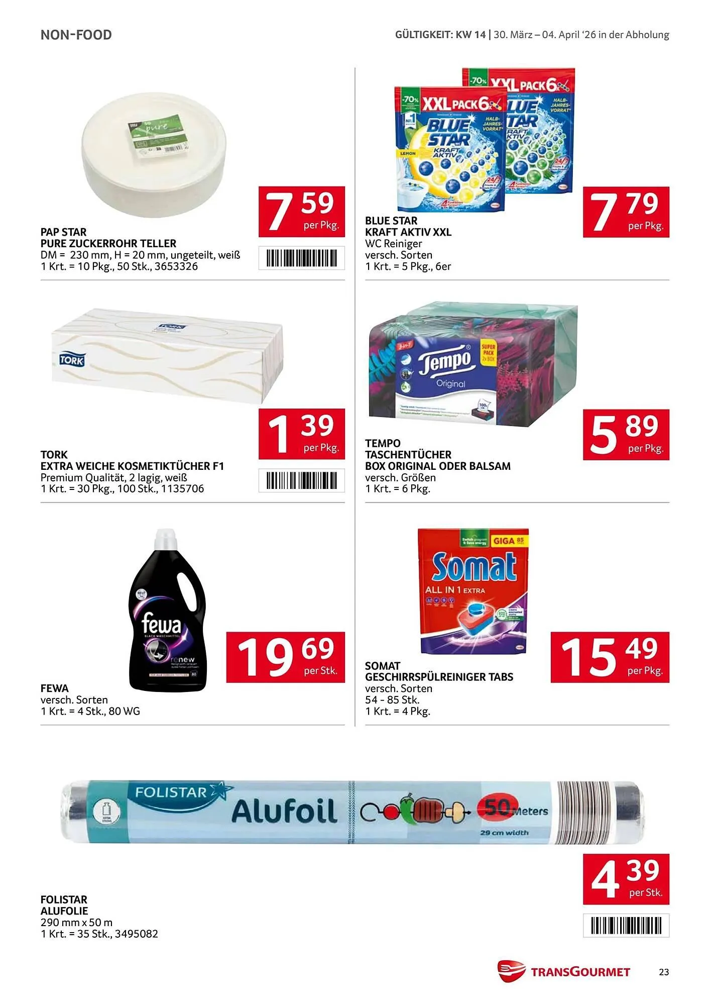 Transgourmet Flugblatt von 30. März bis 4. April 2026 - Flugblätt seite  22