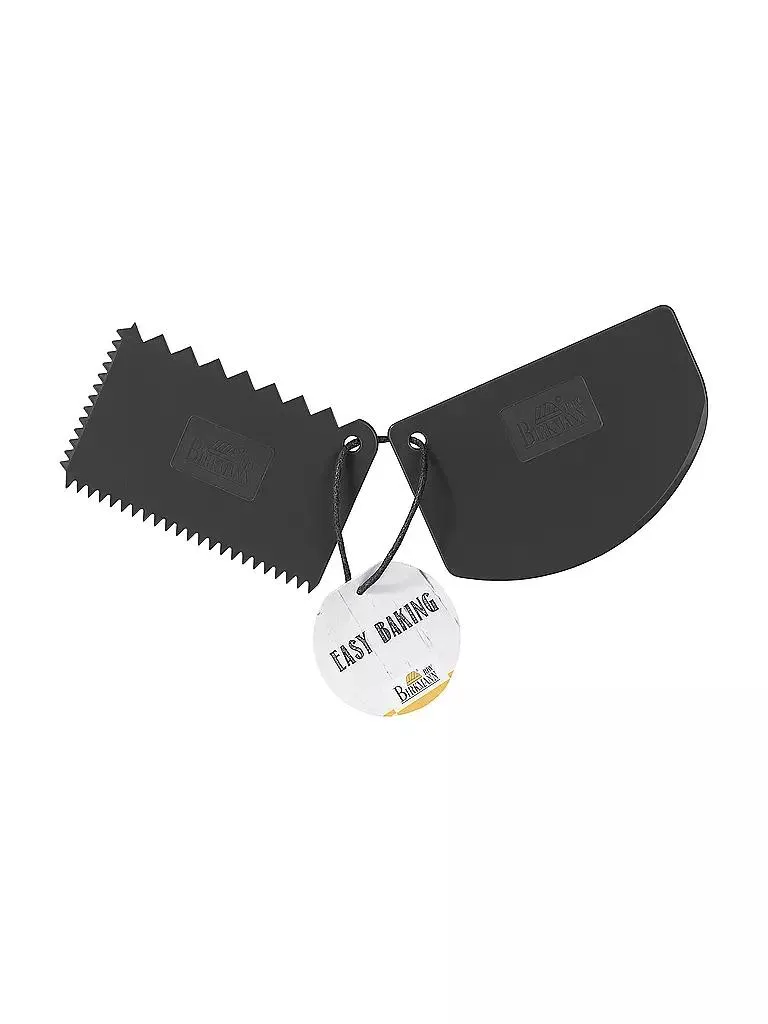 Teigkarten Set 2-tlg EASY BAKING Kunststoff / Grau