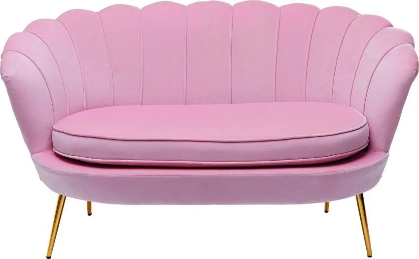 Sofa Water Lily 2-Sitzer Gold Rosa