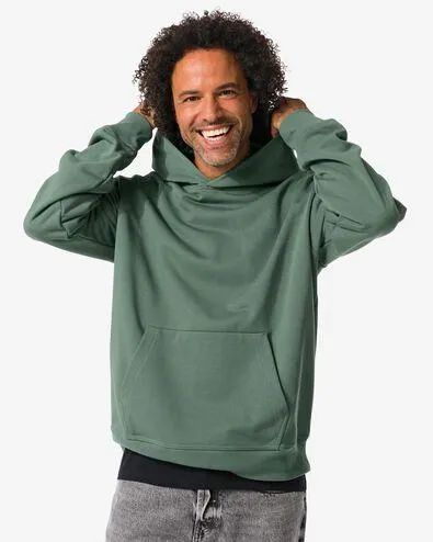 herenhoodie Maarten oversized middengroen