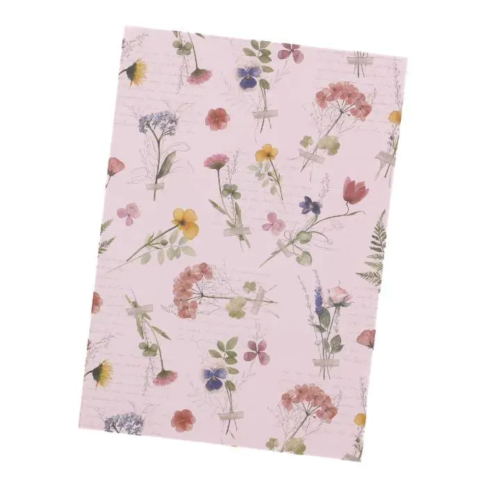 Notizbuch A5, Streublumen, rosa