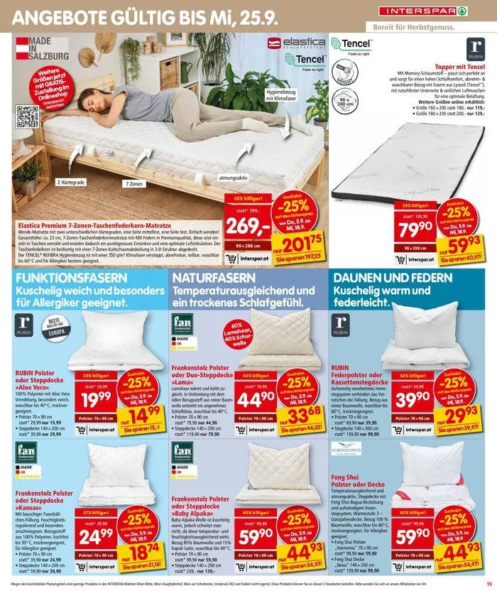 Interspar flugblatt von 3. September bis 17. September 2024 - Flugblätt seite 15