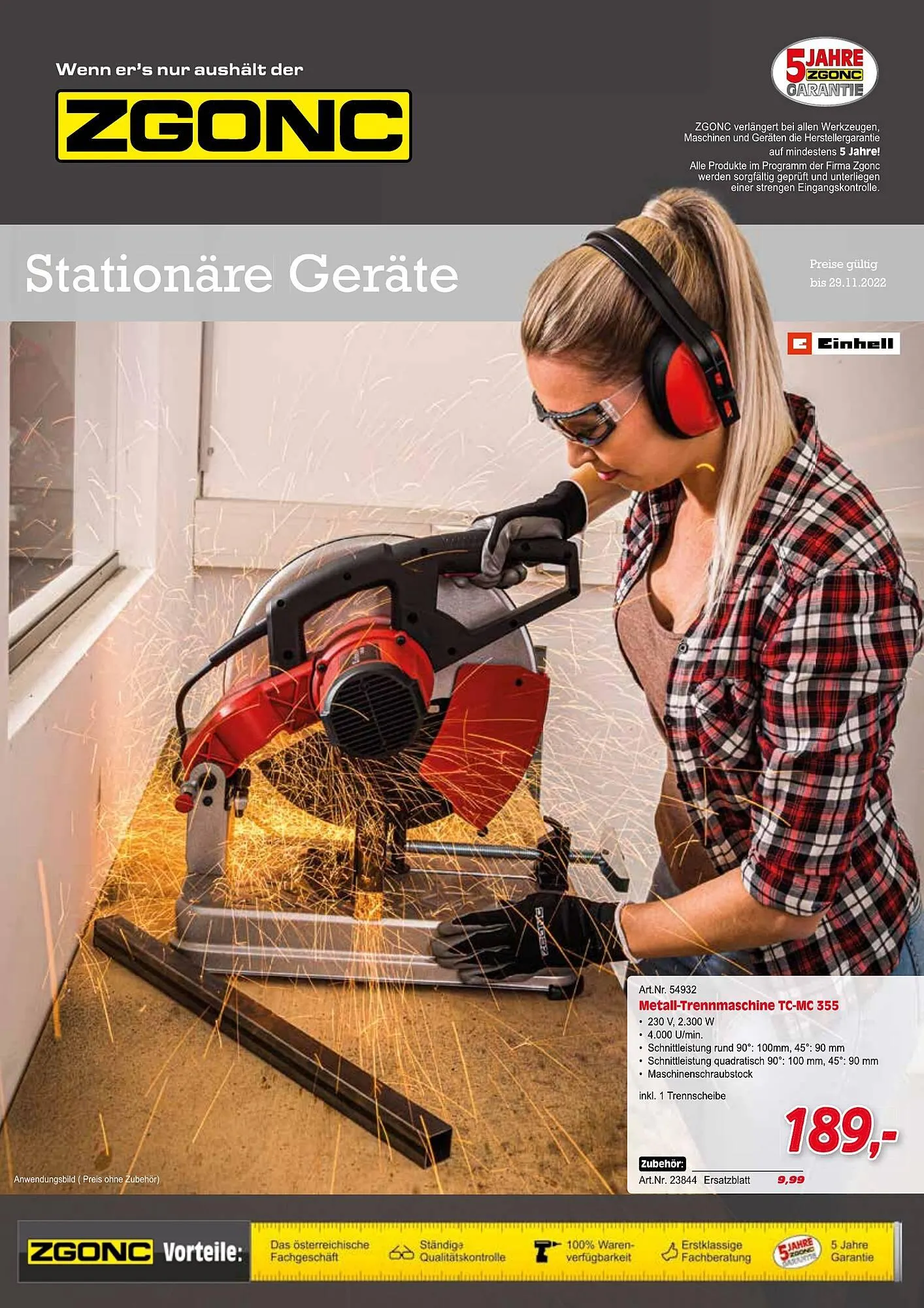 Zgonc Flugblatt von 3. Mai bis 29. Dezember 2023 - Flugblätt seite 1