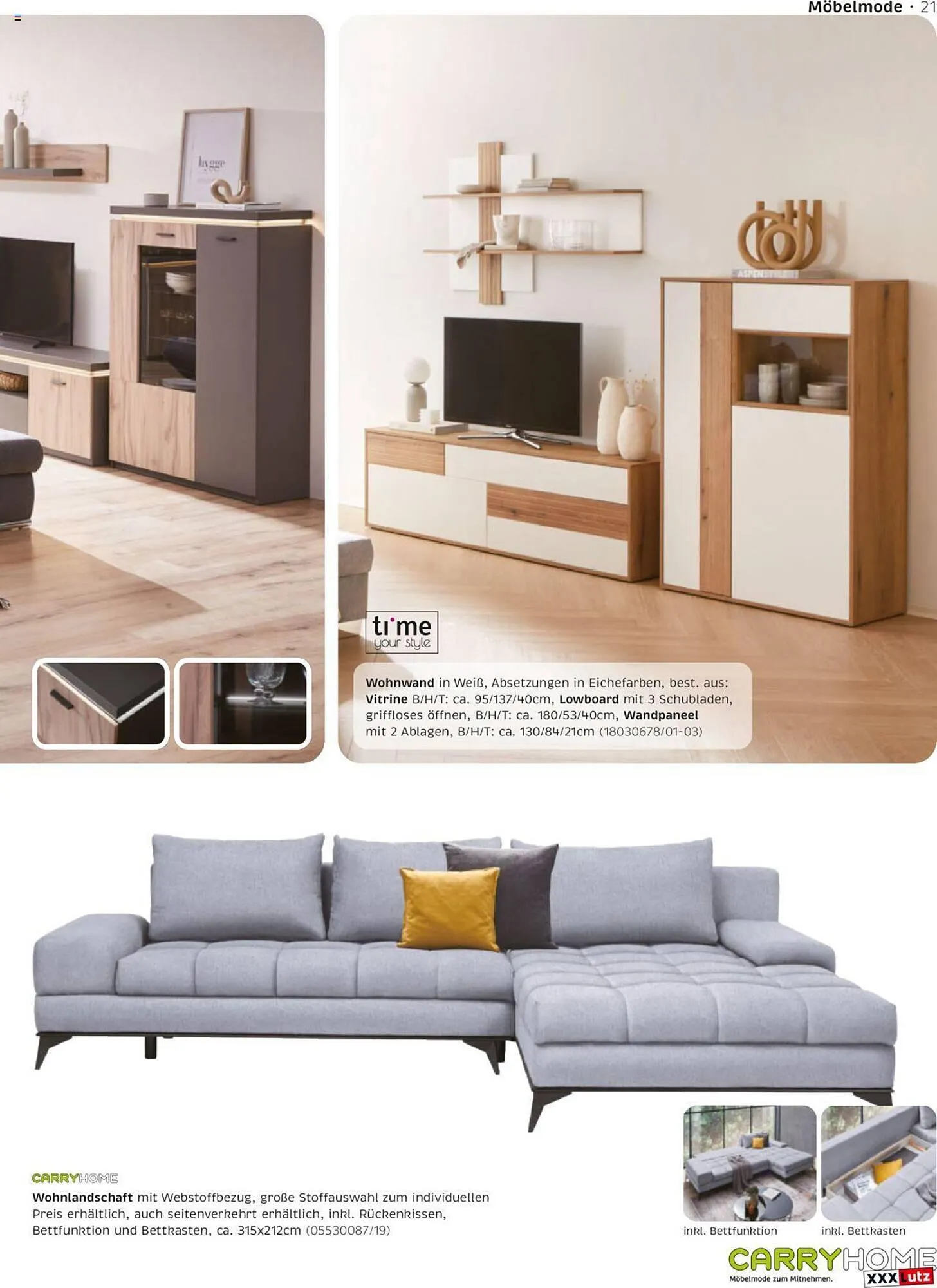 XXXLutz Flugblatt von 5. Juli bis 31. Mai 2024 - Flugblätt seite 21