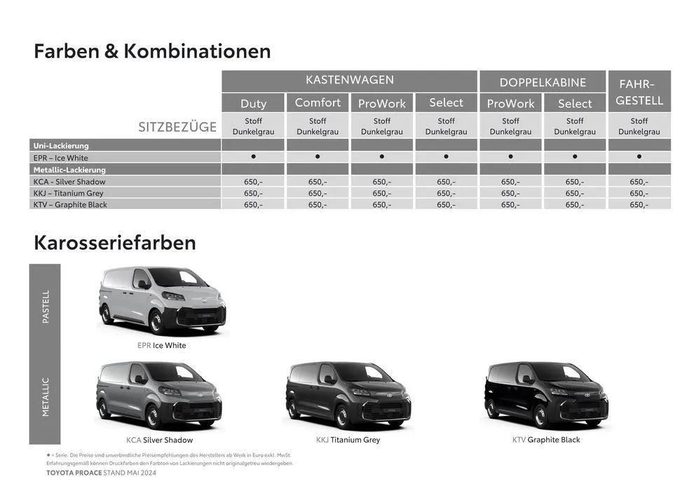 Toyota Proace & Proace Electric von 14. Mai bis 14. Mai 2025 - Flugblätt seite 12