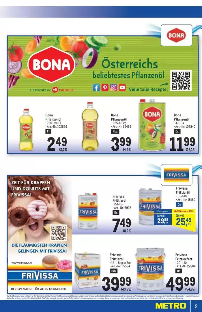 Rabatte und Aktionen von 8. Jänner bis 22. Jänner 2025 - Flugblätt seite  9