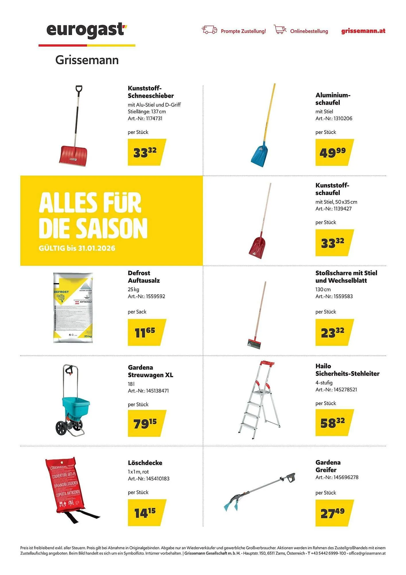 Eurogast Grissemann Flugblatt - 1