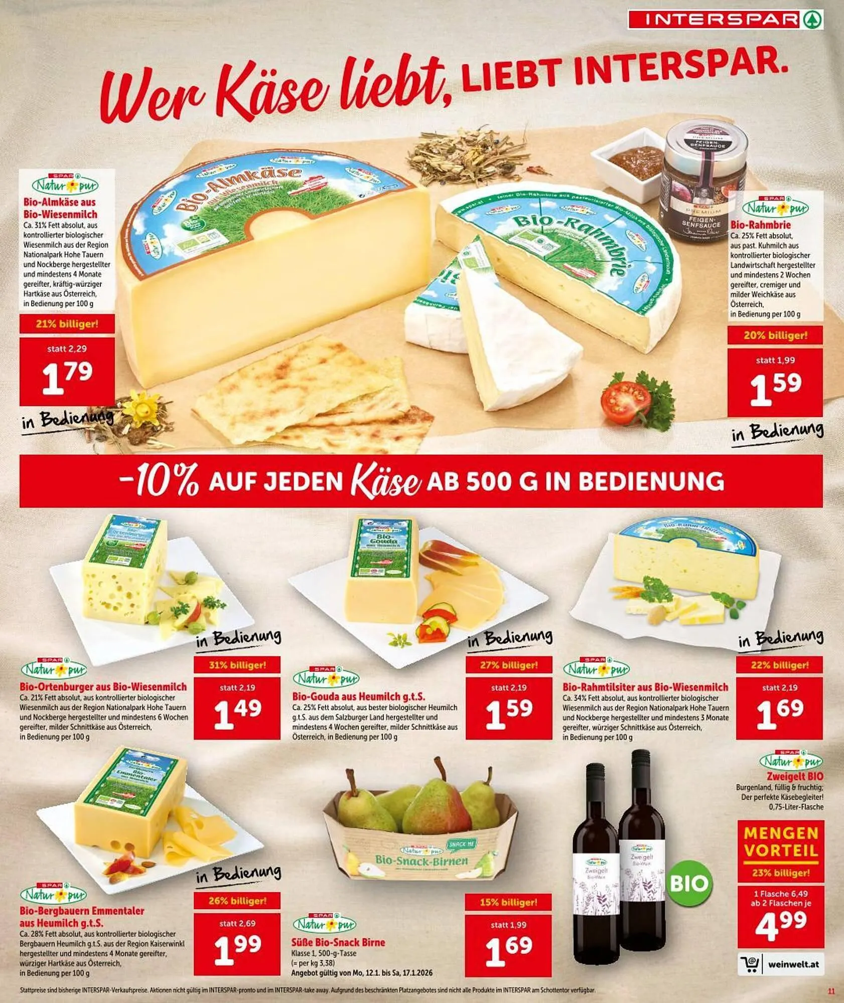 Interspar Flugblatt von 15. Jänner bis 28. Jänner 2026 - Flugblätt seite  11