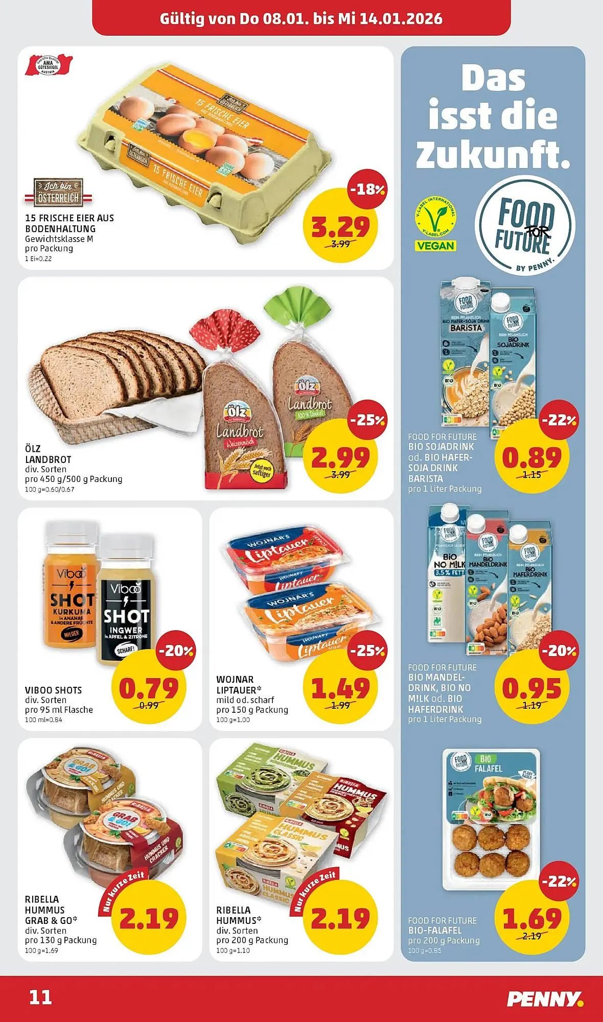 PENNY Flugblatt von 8. Jänner bis 14. Jänner 2026 - Flugblätt seite  11