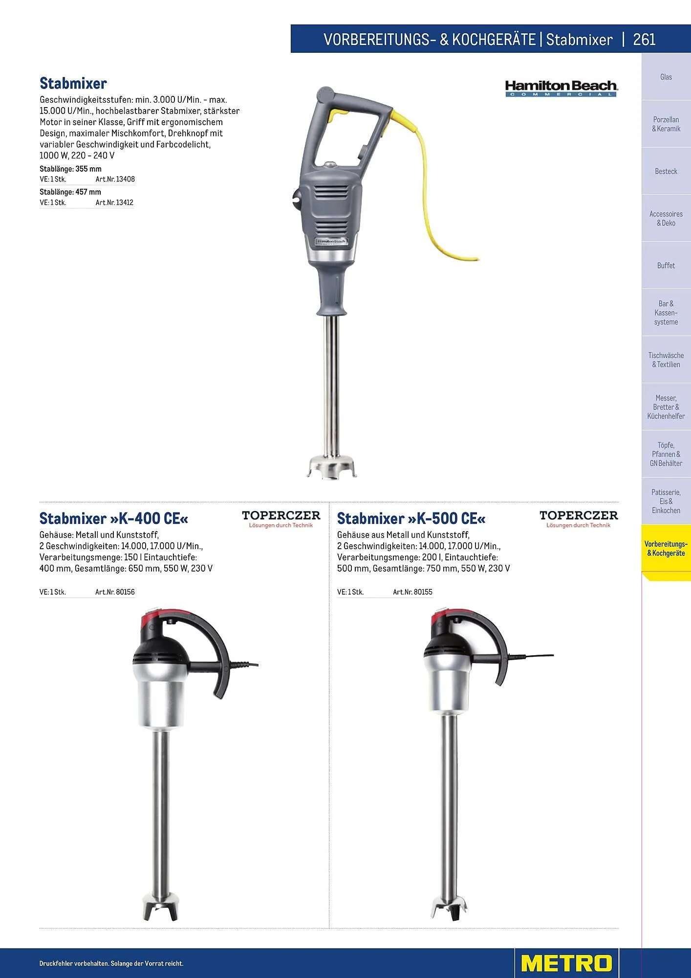 Metro Flugblatt von 25. März bis 31. Dezember 2026 - Flugblätt seite  261