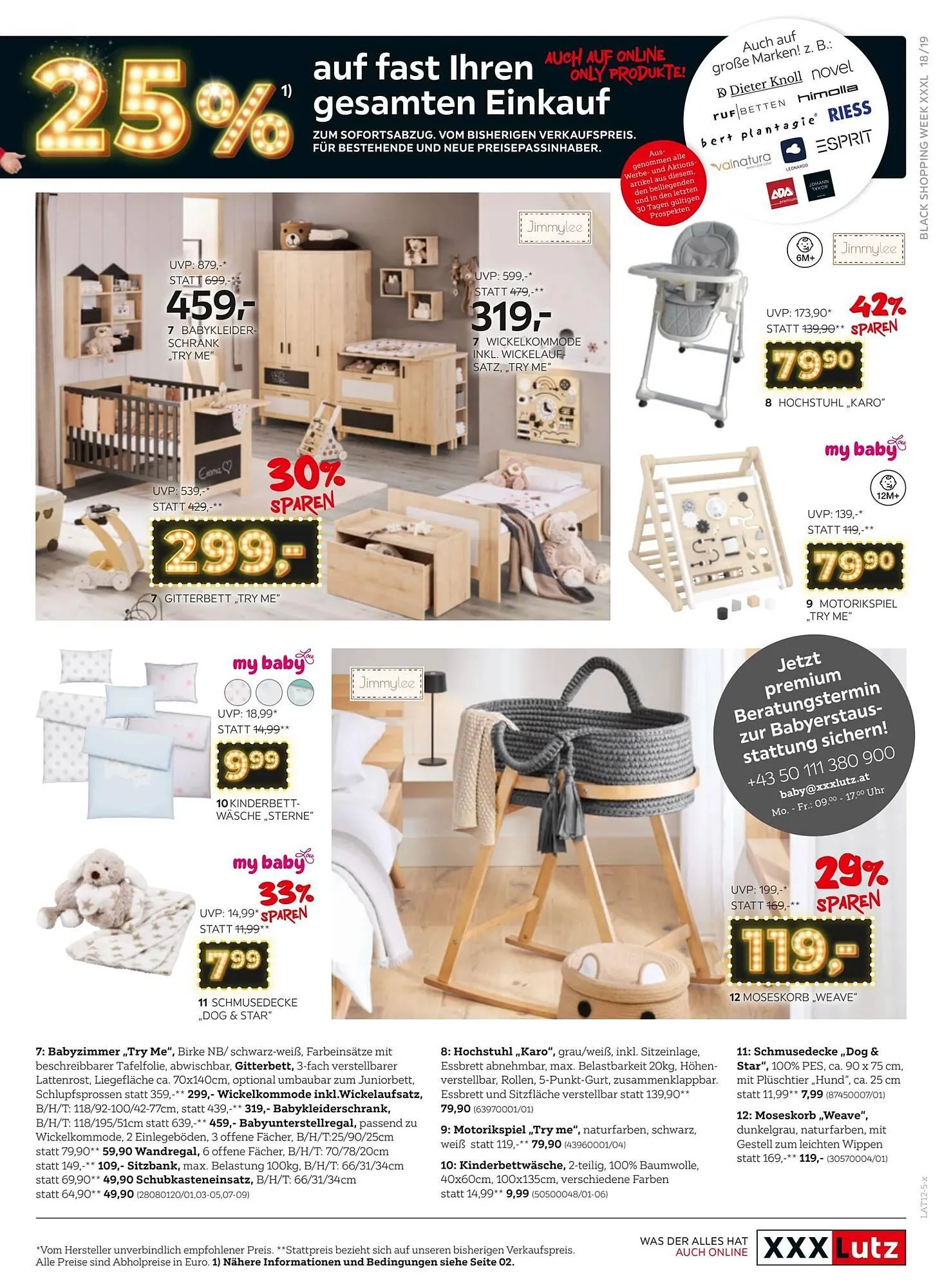 XXXLutz Prospekt von 24. November bis 8. Dezember 2025 - Flugblätt seite  19