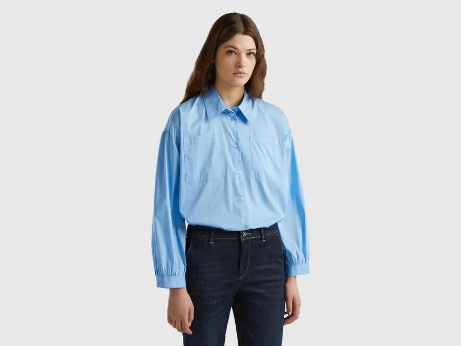 Ballonärmeliges Hemd in Boxy fit