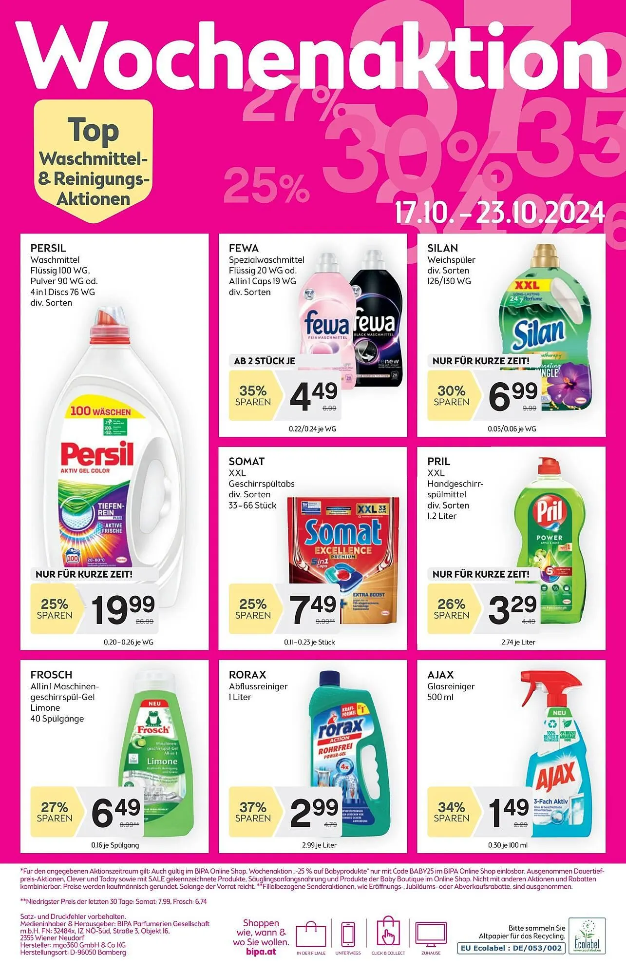 Bipa Flugblatt von 10. Oktober bis 24. Oktober 2024 - Flugblätt seite 12