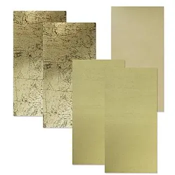 Wachsplatten "Goldmix", 20 x 10 cm, 5 Stück