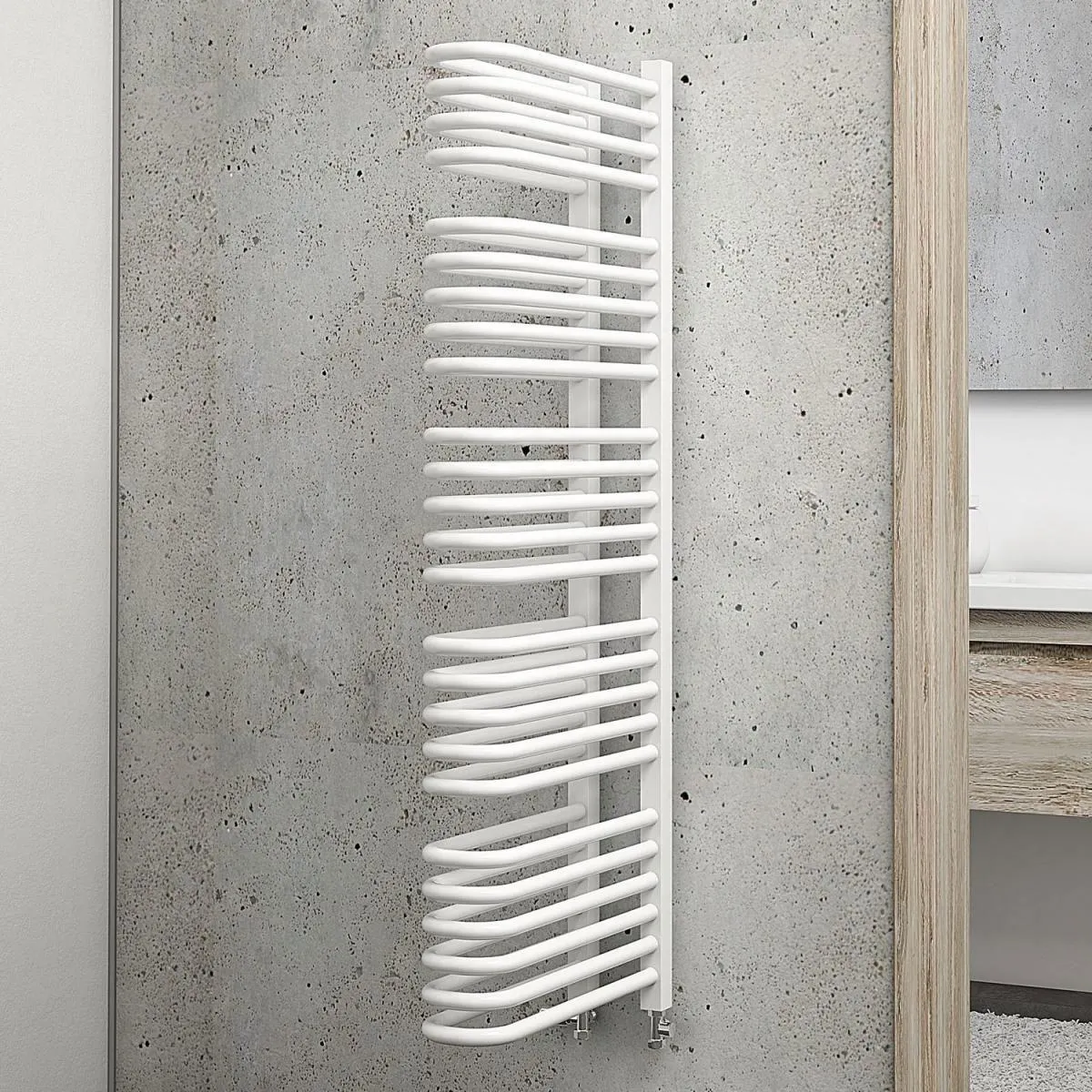 Schulte Design-Heizkörper Porto 1200 x 130 mm alpinweiß