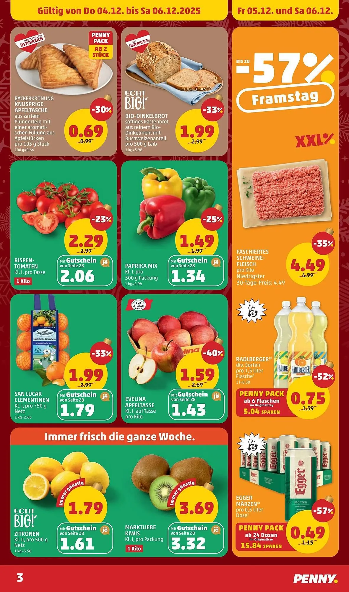 PENNY Flugblatt von 4. Dezember bis 10. Dezember 2025 - Flugblätt seite  3