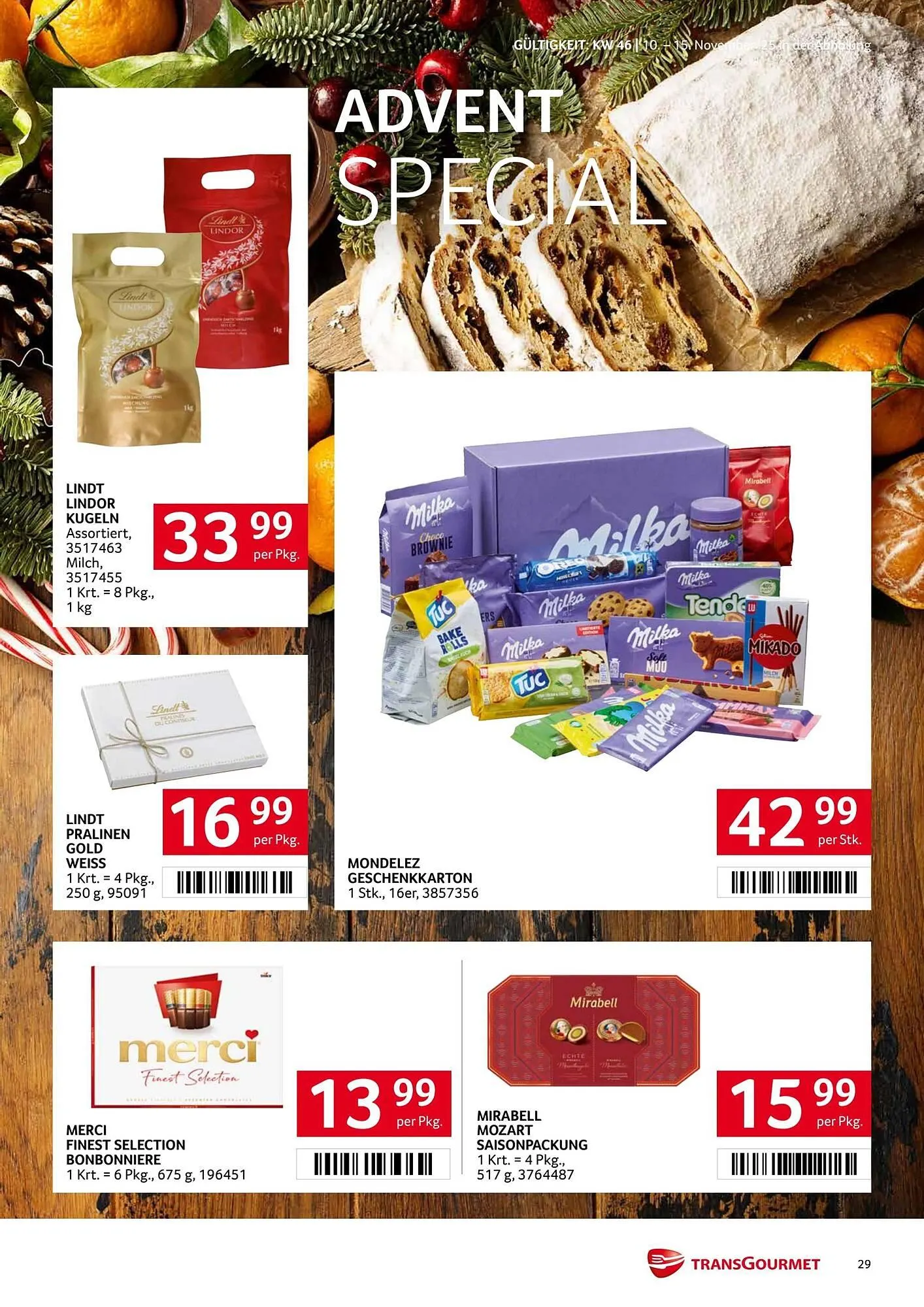 Transgourmet Flugblatt von 10. November bis 15. November 2025 - Flugblätt seite  28