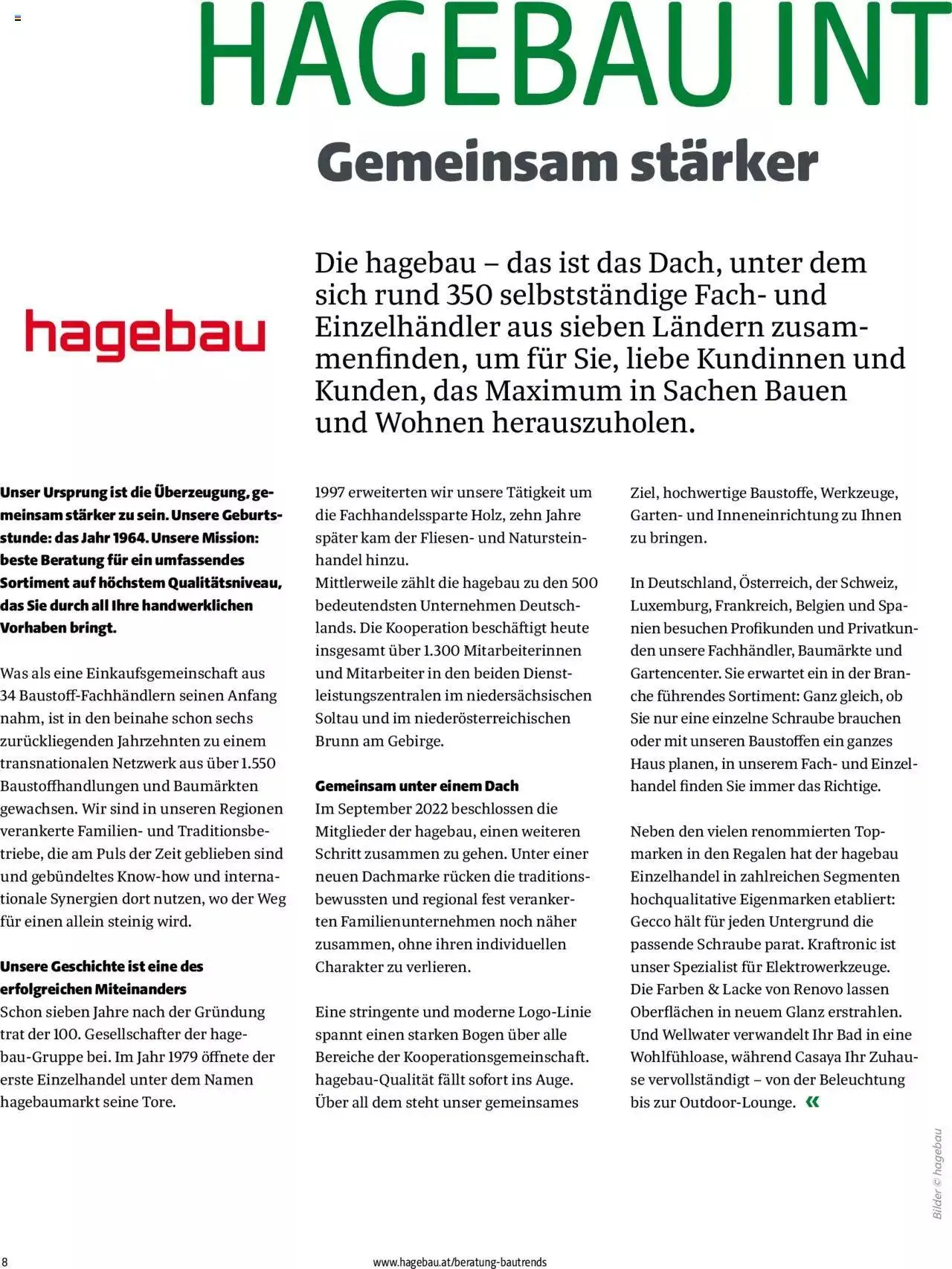 Hagebau Bautrends von 4. April bis 31. Dezember 2023 - Flugblätt seite 8