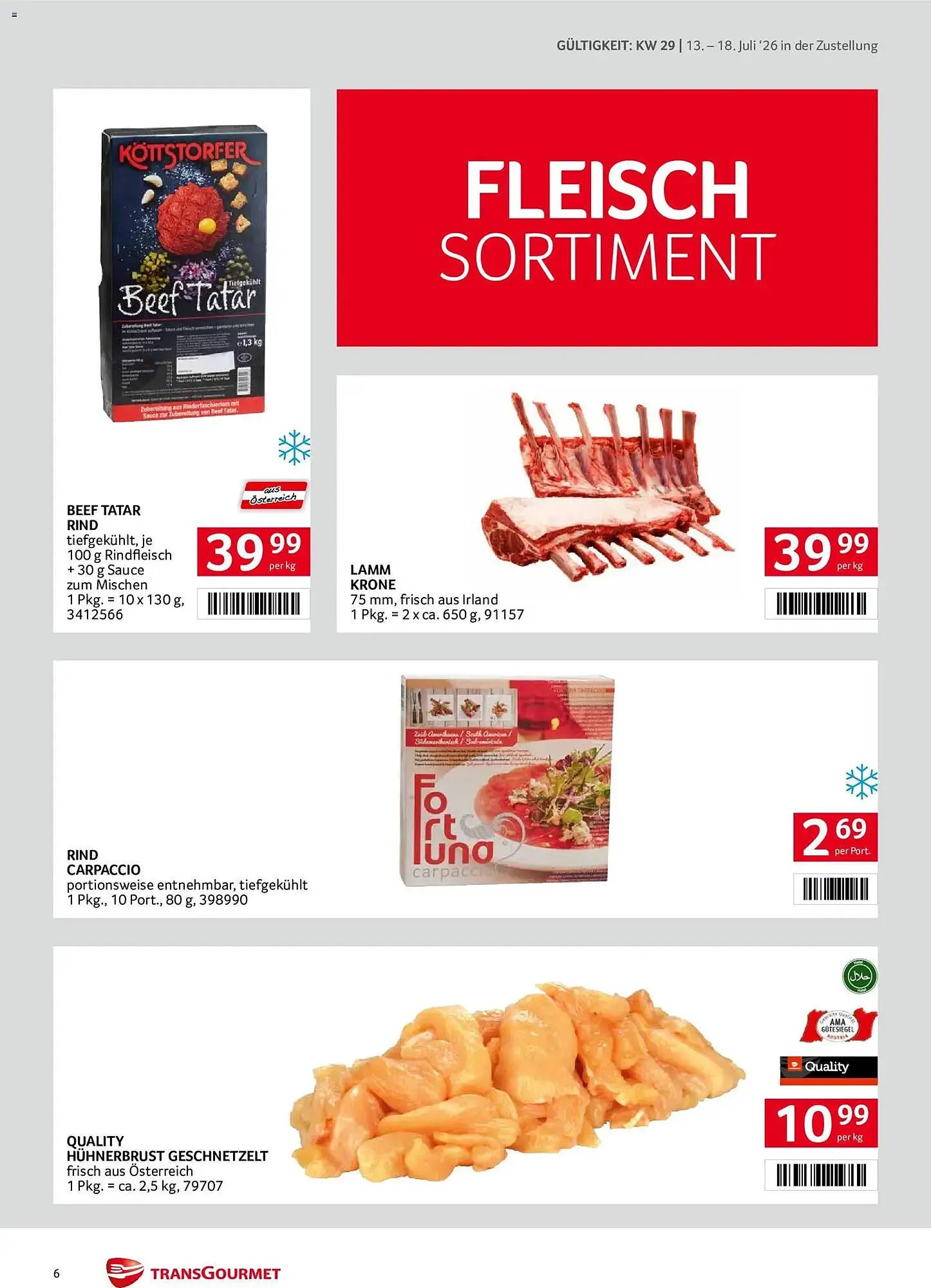 Transgourmet Flugblatt von 13. Juli bis 18. Juli 2026 - Flugblätt seite 6