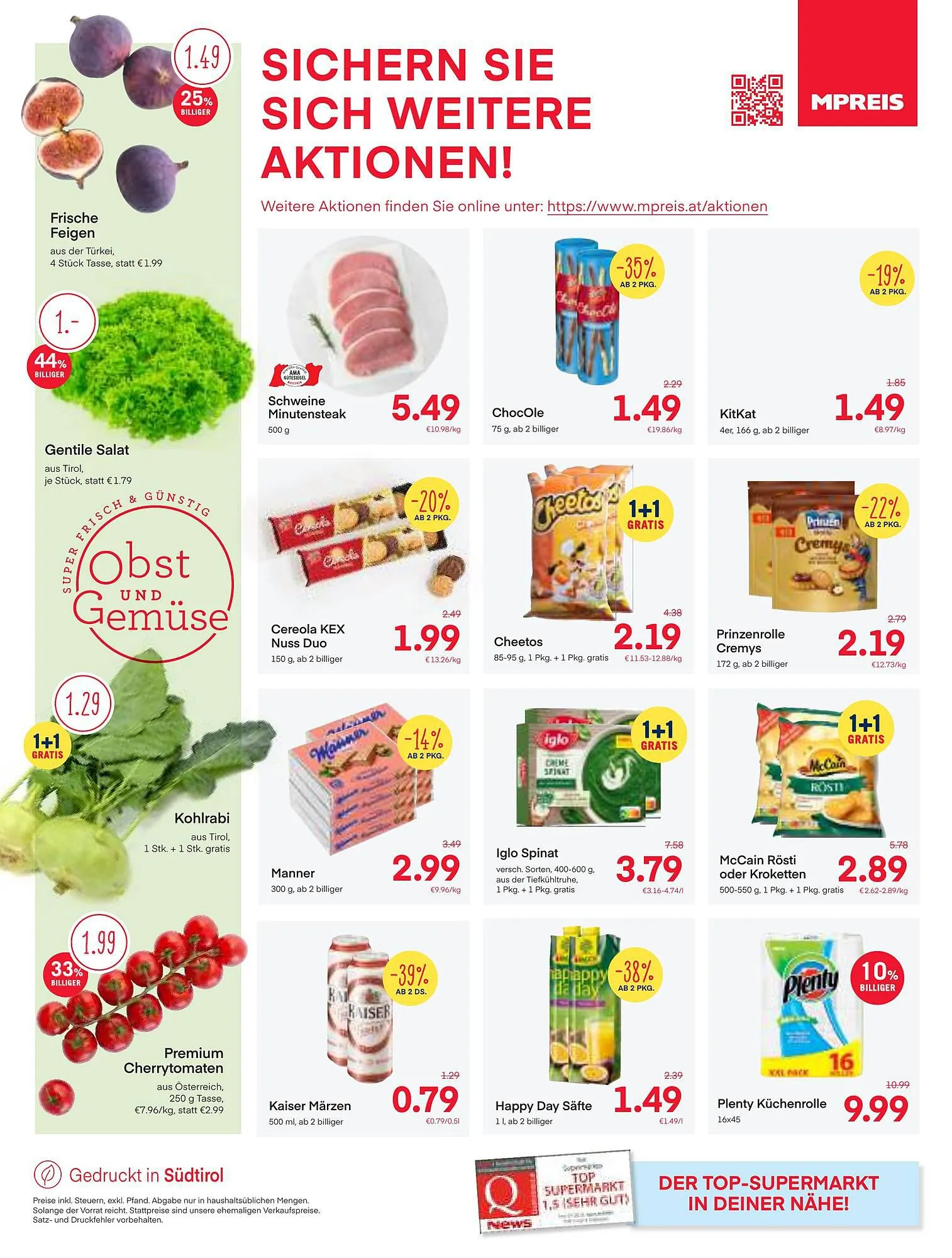 MPreis Flugblatt von 25. September bis 1. Oktober 2023 - Flugblätt seite 8