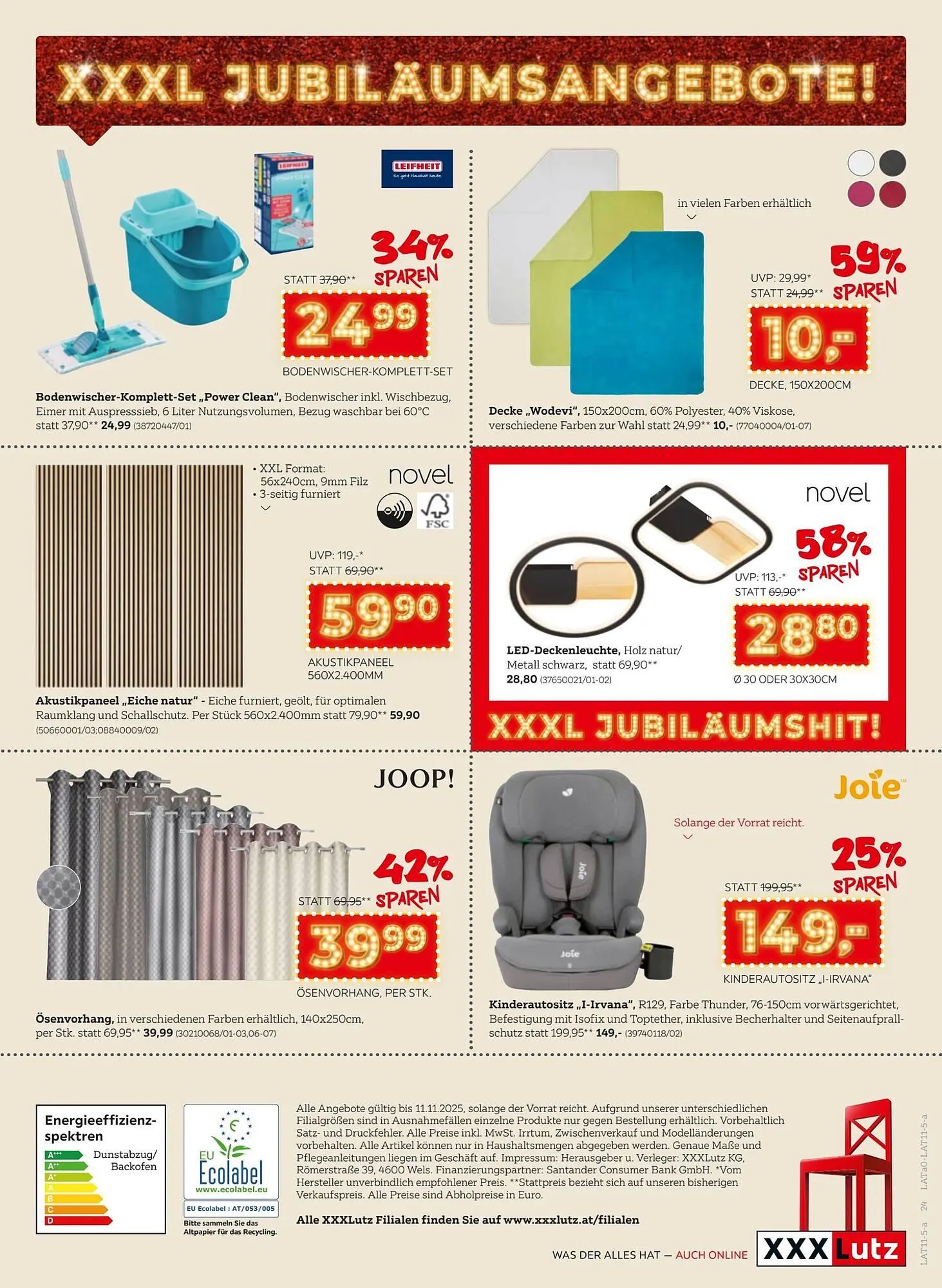 XXXLutz Prospekt von 4. November bis 11. November 2025 - Flugblätt seite 24
