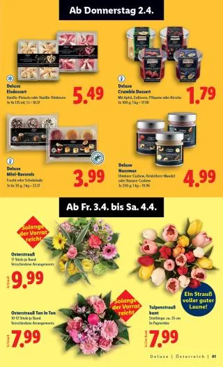 Lidl Flugblatt - Deluxe Ostern von 1. März bis 4. April 2026 - Flugblätt seite 61