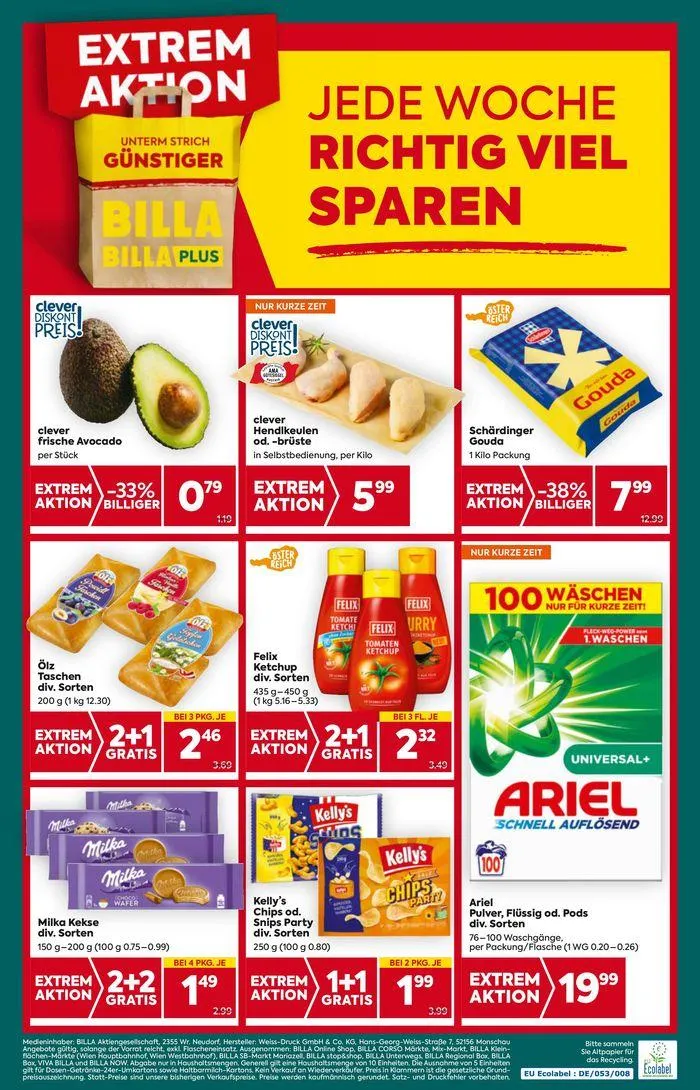 BILLA PLUS Flugblatt von 7. August bis 21. August 2024 - Flugblätt seite 16