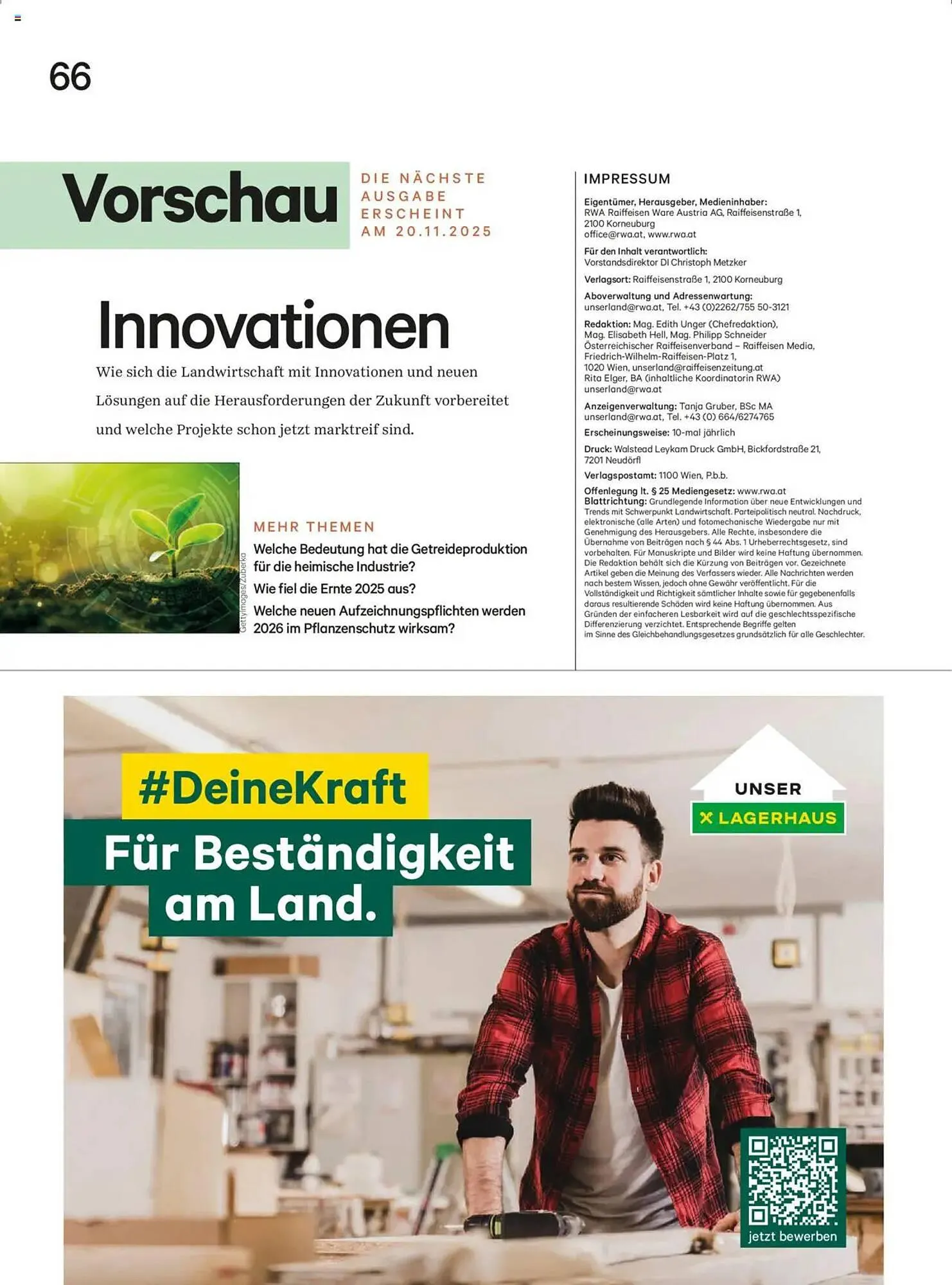 Lagerhaus Flugblatt von 1. November bis 30. November 2025 - Flugblätt seite 66