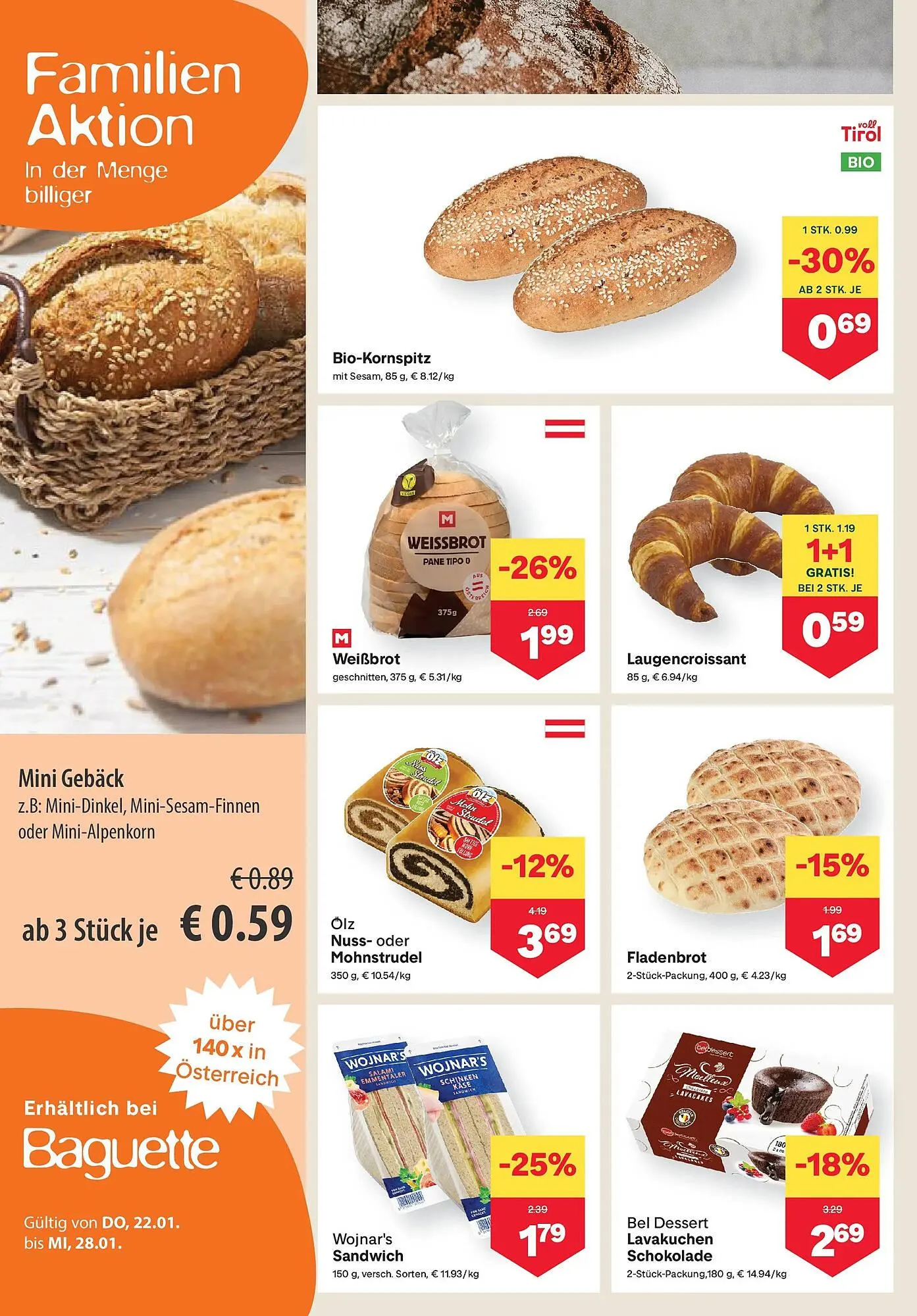 MPreis Flugblatt von 22. Jänner bis 28. Jänner 2026 - Flugblätt seite  4