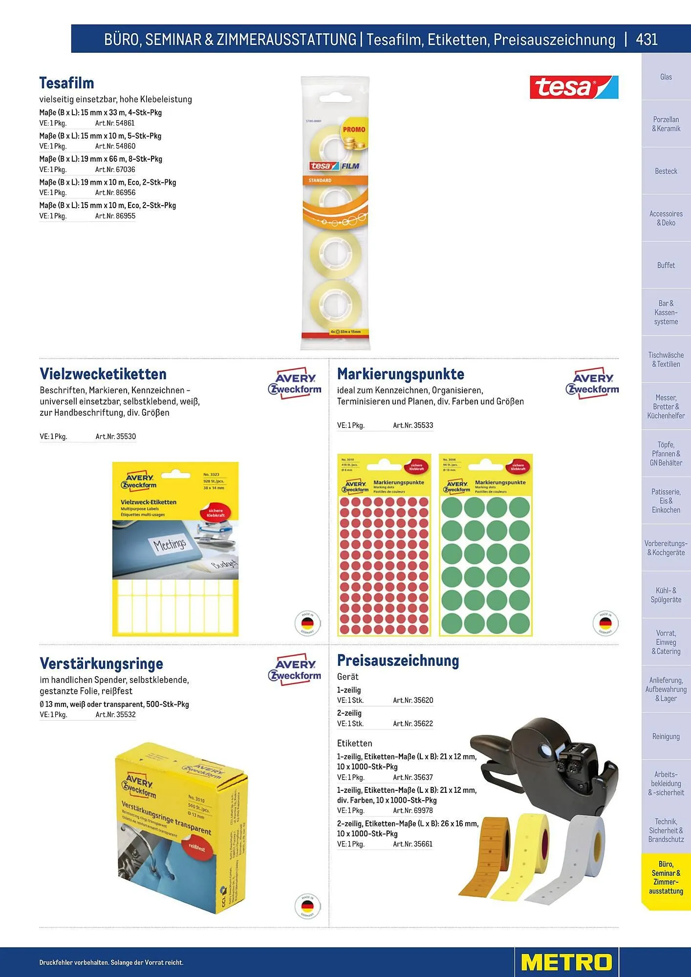 Metro Flugblatt von 25. März bis 31. Dezember 2026 - Flugblätt seite 431