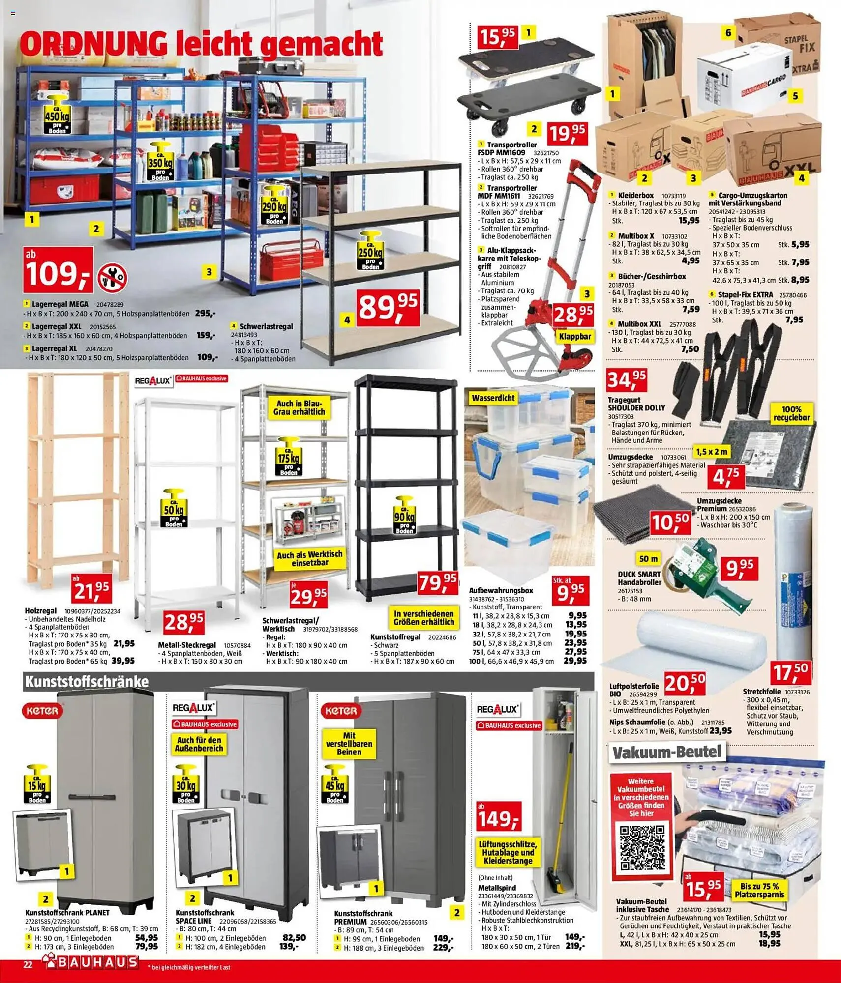 Bauhaus Flugblatt von 5. November bis 2. Dezember 2025 - Flugblätt seite 22